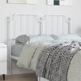 Cabecero de metal blanco 120 cm de , Cabeceros y pies de cama - Ref: Foro24-373967, Precio: 27,94 €, Descuento: %