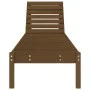 Massive Liegestuhl aus honigbraunem Pinienholz 199,5x60x74 cm von , Liegen - Ref: Foro24-825071, Preis: 86,27 €, Rabatt: %