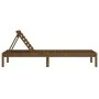 Massive Liegestuhl aus honigbraunem Pinienholz 199,5x60x74 cm von , Liegen - Ref: Foro24-825071, Preis: 86,27 €, Rabatt: %