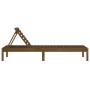 Tumbona de madera maciza de pino marrón miel 199,5x60x74 cm de , Tumbonas - Ref: Foro24-825071, Precio: 118,04 €, Descuento: %