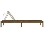 Massive Liegestuhl aus honigbraunem Pinienholz 199,5x60x74 cm von , Liegen - Ref: Foro24-825071, Preis: 86,27 €, Rabatt: %
