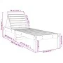 Massive Liegestuhl aus honigbraunem Pinienholz 199,5x60x74 cm von , Liegen - Ref: Foro24-825071, Preis: 86,27 €, Rabatt: %