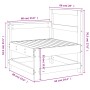 Sofá de esquina de jardín madera maciza de pino gris de , Sofás modulares de exterior - Ref: Foro24-825501, Precio: 76,54 €, ...