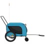 Remolque de bicicleta mascotas hierro tela Oxford azul negro de , Cochecitos para mascotas - Ref: Foro24-94030, Precio: 111,7...