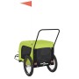Remolque de bicicleta mascotas hierro tela Oxford verde negro de , Cochecitos para mascotas - Ref: Foro24-94032, Precio: 91,8...