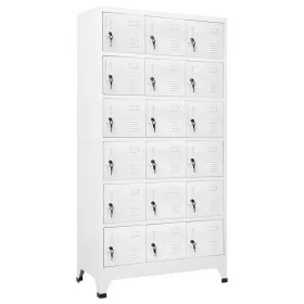 Spind mit 18 Metallfächern 90x40x180 cm von vidaXL, Schließfächer und Lagerschränke - Ref: Foro24-245966, Preis: 409,68 €, Ra...