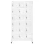 Taquilla con 18 compartimentos de metal 90x40x180 cm de vidaXL, Taquillas y armarios de almacenamiento - Ref: Foro24-245966, ...