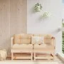 Ecksofas für den Garten, 2 Stück, Massivholz aus Kiefer von , Modulare Sofas für den Außenbereich - Ref: Foro24-825394, Preis...