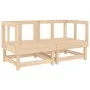 Ecksofas für den Garten, 2 Stück, Massivholz aus Kiefer von , Modulare Sofas für den Außenbereich - Ref: Foro24-825394, Preis...