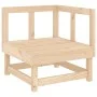 Ecksofas für den Garten, 2 Stück, Massivholz aus Kiefer von , Modulare Sofas für den Außenbereich - Ref: Foro24-825394, Preis...