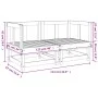 Ecksofas für den Garten, 2 Stück, Massivholz aus Kiefer von , Modulare Sofas für den Außenbereich - Ref: Foro24-825394, Preis...