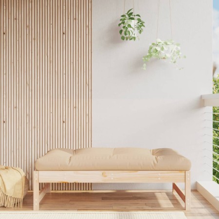 Taburete de jardín madera maciza de pino 120x80 cm de , Sofás modulares de exterior - Ref: Foro24-825709, Precio: 86,60 €, De...