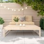 Taburete de jardín madera maciza de pino 120x80 cm de , Sofás modulares de exterior - Ref: Foro24-825709, Precio: 86,60 €, De...