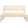 Sofá central de jardín madera maciza de pino 120x80 cm de , Sofás modulares de exterior - Ref: Foro24-825702, Precio: 85,69 €...
