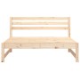 Sofá central de jardín madera maciza de pino 120x80 cm de , Sofás modulares de exterior - Ref: Foro24-825702, Precio: 89,58 €...