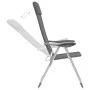 Sillas de camping plegables 4 unidades aluminio gris de vidaXL, Mobiliario de camping - Ref: Foro24-44307, Precio: 221,89 €, ...