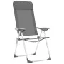 Sillas de camping plegables 4 unidades aluminio gris de vidaXL, Mobiliario de camping - Ref: Foro24-44307, Precio: 221,89 €, ...