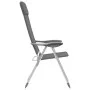 Sillas de camping plegables 4 unidades aluminio gris de vidaXL, Mobiliario de camping - Ref: Foro24-44307, Precio: 221,89 €, ...