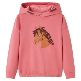 Sudadera infantil con capucha rosa palo 116 de , Camisetas para niños - Ref: Foro24-14036, Precio: 12,50 €, Descuento: %