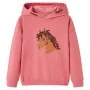 Sudadera infantil con capucha rosa palo 116 de , Camisetas para niños - Ref: Foro24-14036, Precio: 12,50 €, Descuento: %