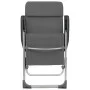 Sillas de camping plegables 4 unidades aluminio gris de vidaXL, Mobiliario de camping - Ref: Foro24-44307, Precio: 221,89 €, ...
