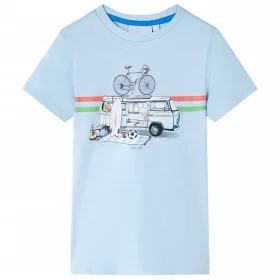 Camiseta infantil azul claro 116 by , Kids T-shirts - Ref: Foro24-12041, Price: 8,32 €, Discount: %