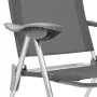 Sillas de camping plegables 4 unidades aluminio gris de vidaXL, Mobiliario de camping - Ref: Foro24-44307, Precio: 221,89 €, ...