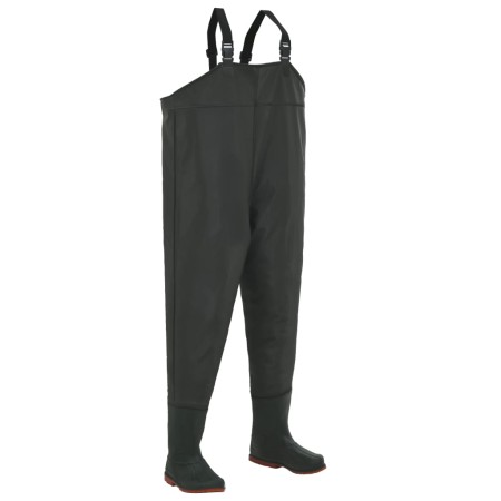 Vadeador con botas verde talla 42 de vidaXL, Vadeadores para caza y para pesca - Ref: Foro24-133657, Precio: 44,82 €, Descuen...