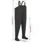 Vadeador con botas verde talla 42 de vidaXL, Vadeadores para caza y para pesca - Ref: Foro24-133657, Precio: 43,75 €, Descuen...