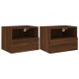 Muebles de pared para TV 2 uds madera roble marrón 40x30x30 cm de , Muebles TV - Ref: Foro24-836853, Precio: 44,79 €, Descuen...
