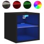 Mueble de TV de pared con luces LED negro 30x28,5x30 cm de , Muebles TV - Ref: Foro24-836975, Precio: 27,88 €, Descuento: %
