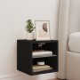 Mueble de TV de pared con luces LED negro 30x28,5x30 cm de , Muebles TV - Ref: Foro24-836975, Precio: 27,88 €, Descuento: %