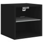 Mueble de TV de pared con luces LED negro 30x28,5x30 cm de , Muebles TV - Ref: Foro24-836975, Precio: 27,88 €, Descuento: %
