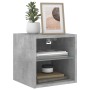 Muebles TV de pared luces LED 2 uds gris hormigón 30x28,5x30 cm de , Muebles TV - Ref: Foro24-836980, Precio: 39,28 €, Descue...