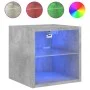 Muebles TV de pared luces LED 2 uds gris hormigón 30x28,5x30 cm de , Muebles TV - Ref: Foro24-836980, Precio: 38,82 €, Descue...