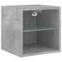 Muebles TV de pared luces LED 2 uds gris hormigón 30x28,5x30 cm de , Muebles TV - Ref: Foro24-836980, Precio: 39,28 €, Descue...