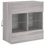 Mueble de TV de pared con luces LED gris Sonoma 58,5x30x60,5 cm de , Muebles TV - Ref: Foro24-837097, Precio: 57,37 €, Descue...