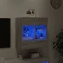 Mueble de TV de pared con luces LED gris Sonoma 58,5x30x60,5 cm de , Muebles TV - Ref: Foro24-837097, Precio: 56,68 €, Descue...