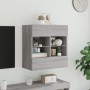 Mueble de TV de pared con luces LED gris Sonoma 58,5x30x60,5 cm de , Muebles TV - Ref: Foro24-837097, Precio: 57,37 €, Descue...