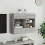 Mueble de TV de pared con luces LED gris Sonoma 78,5x30x60,5 cm de , Muebles TV - Ref: Foro24-837104, Precio: 66,72 €, Descue...