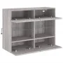 Mueble de TV de pared con luces LED gris Sonoma 78,5x30x60,5 cm de , Muebles TV - Ref: Foro24-837104, Precio: 66,72 €, Descue...