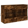 Mueble TV de pared con luces LED roble ahumado 98,5x30x60,5 cm de , Muebles TV - Ref: Foro24-837110, Precio: 73,92 €, Descuen...