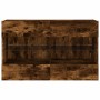 Mueble TV de pared con luces LED roble ahumado 98,5x30x60,5 cm de , Muebles TV - Ref: Foro24-837110, Precio: 73,92 €, Descuen...