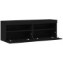 Muebles de TV de pared con luces LED 2 uds negro 60x30x40 cm de , Muebles TV - Ref: Foro24-837186, Precio: 83,50 €, Descuento: %