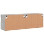 Muebles TV de pared luces LED 2 uds gris hormigón 60x30x40 cm de , Muebles TV - Ref: Foro24-837190, Precio: 86,62 €, Descuent...