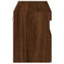 Mueble de TV de pared con luces LED roble marrón 80x30x40 cm de , Muebles TV - Ref: Foro24-837209, Precio: 65,13 €, Descuento: %