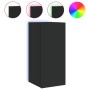 Muebles de TV de pared con luces LED 2 uds negro 30,5x35x70 cm de , Muebles TV - Ref: Foro24-837235, Precio: 99,60 €, Descuen...