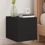 Muebles de TV de pared con luces LED 2 uds negro 30,5x35x30 cm de , Muebles TV - Ref: Foro24-837221, Precio: 56,23 €, Descuen...