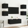 Muebles de TV de pared con luces LED 2 uds negro 30,5x35x30 cm de , Muebles TV - Ref: Foro24-837221, Precio: 56,23 €, Descuen...