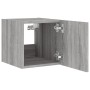 Mueble de TV de pared con luces LED gris Sonoma 30,5x35x30 cm de , Muebles TV - Ref: Foro24-837228, Precio: 36,58 €, Descuent...